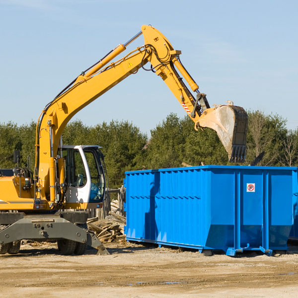 how does a residential dumpster rental service work in Amlin